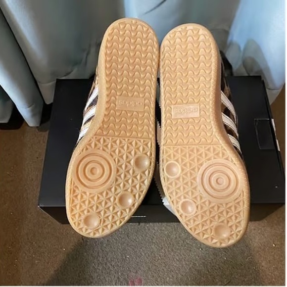 Women's Adidas x Wales Bonner Samba Leopard Print Pony Sneakers - Picture 7 of 7